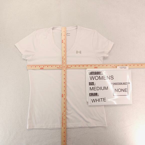 Under Armour Graphic Crew Neck Short Sleeve Casual T Shirt Womens Size M White - Picture 6 of 10